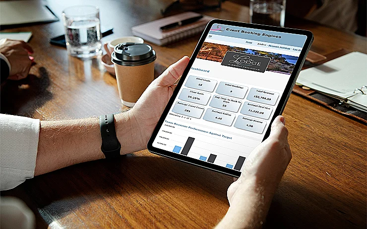 Main Dashboard on Tablet