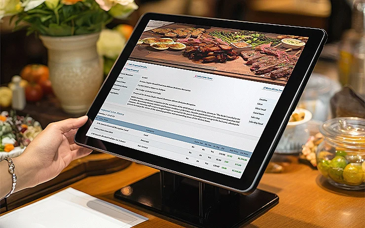 Digital Proposals: Mobile Tablet View